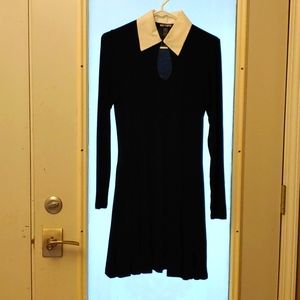 Hot topic black & white dress stretchy size small